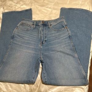 Madewell high waisted wide leg jean